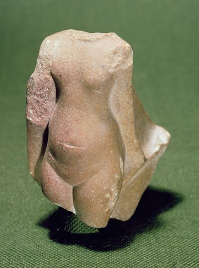 Torso de una princesa egipcia, posiblemente encontrado en Tell el-Amarna, Nuevo Reino de Egyptian 18th Dynasty